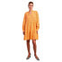 YAS Holi Long Sleeve Dress Mock Orange, XS - фото #1