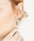 ფოტო #4 პროდუქტის Cultured South Sea Pearl (10mm) & Diamond (1/2 ct. t.w.) Swirl Huggie Hoop Earrings in 14k Gold