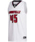 Men's #45 White Louisville Cardinals Swingman Jersey