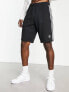 Фото #4 товара adidas Originals Essentials three stripe shorts in black