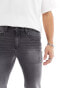 Фото #2 товара ASOS DESIGN stretch slim jeans in washed black