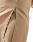 Pimkie tailored mini side split skort in camel