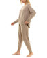 ფოტო #6 პროდუქტის Women's Cloud Dancer 2-Pc. Cable-Knit Pajamas Set