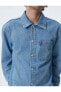 Фото #6 товара Kot Gömlek Ceket Cep Detaylı Düğmeli Klasik Yaka