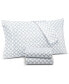 Фото #1 товара 550 Thread Count Printed Cotton 4-Pc. Sheet Set, Queen, Created for Macy's