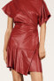 Draped leather dress - limited edition