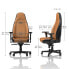 noblechairs ICON Echtleder Gaming Stuhl - cognac/schwarz