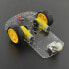 Chassis Rectangle 2WD 2-wheel robot chassis with DC Motor Drive