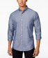 Фото #1 товара Men's Solid Stretch Oxford Cotton Shirt, Created for Macy's