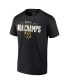 Фото #2 товара Men's Black Denver Nuggets 2023 NBA Finals Champions Triple Threat Roster Signature T-shirt