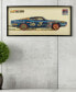 Фото #4 товара "Muscle Blue Car" Dimensional Collage Framed Graphic Art Under Glass Wall Art - 25'' x 48''