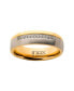 ფოტო #1 პროდუქტის Men's Steel Gold-Tone Plated 11 Piece Clear Diamond Ring