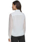 ფოტო #2 პროდუქტის Women's Bow-Tied Eyelet Blouse