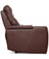 Фото #5 товара Greymel 74" Zero Gravity Leather Loveseat with Console and Power Headrests, Created for Macy's