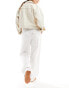 Tommy Jeans Harper co-ord linen trousers in white