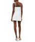 ფოტო #2 პროდუქტის Women's Embellished Square-Neck Mini Dress