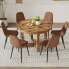 Фото #1 товара Modern Circular Dining Table Set with 6 Chairs