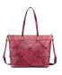ფოტო #2 პროდუქტის Women's Genuine Leather Prism Tote Bag