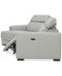 Фото #13 товара Jenneth 3-Pc. Leather Sofa with 2 Power Motion Recliners and Cuddler, Created for Macy's