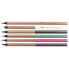 Фото #2 товара Цветные карандаши MILAN Box 6 с толстыми грифелями, шестигранные, медные черного цвета