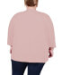 ფოტო #2 პროდუქტის Plus Size Draped Open-Front Cardigan Sweater