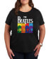 Фото #1 товара Trendy Plus Size the Beatles Logo Graphic T-shirt