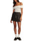 Фото #5 товара Women's Army Cargo Linen-Blend Mini Skirt