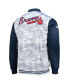 Фото #4 товара Men's Navy Atlanta Braves Camo Full-Zip Jacket