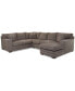 Фото #4 товара CLOSEOUT! Loranna 3-Pc. Fabric Sectional with Chaise, Created for Macy's