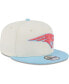 Фото #1 товара Men's Cream, Light Blue New England Patriots Two-Tone Color Pack 9FIFTY Snapback Hat