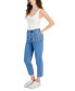 Juniors' Rhinestone Straight-Leg Ankle Jeans