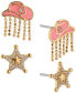 by Nadri 2-Pc. Set Pavé Cowboy Hat & Sheriff Star Stud Earrings