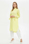 Фото #1 товара Kadın Sarı Regular Fit Uzun Gömlek Tunik L1147AZ20SP