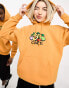 Фото #4 товара Obey basket unisex hoodie in orange