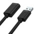 USB Cable Unitek Y-C417GBK Male Plug/Socket Black 3 m