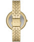 Фото #3 товара Часы и аксессуары ARMANI EXCHANGE Женские наручные часы Brooke из нержавеющей стали с покрытием золотистого цвета 38 мм