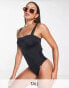 Фото #1 товара Free Society Tall square neck swimsuit in black