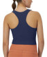 Фото #2 товара Women's Ribbed Soft Touch Racerback Crop Top