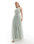 Anaya Bridesmaids halter neck maxi dress in sage Salbei, 36 - фото #1