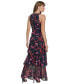 Фото #2 товара Women's Floral-Print Tiered Maxi Dress
