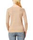 Women's Boat-Neck Ribbed-Trim 3/4-Sleeve Sweater