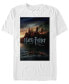 ფოტო #1 პროდუქტის Harry Potter Men's Hogwarts Deathly Hallows Poster Short Sleeve T-Shirt