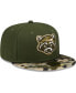 Фото #4 товара Men's Olive/Camo Hudson Valley Renegades Theme Night 59FIFTY Fitted Hat