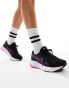 Asics Gel-Pulse 15 neutral running trainers in black and hot pink