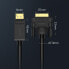 Kabel przewód DisplayPort - DVI 2m pozłacane wtyki czarny