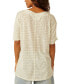 Фото #1 товара Women's All I Need Striped Short-Sleeve T-Shirt