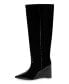 Фото #6 товара Women's Lela Pointed Toe Tall Extra Wide Calf Boots - Extended Sizes 10-14