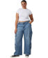 Фото #4 товара Women's Cargo Super Baggy Leg Jeans