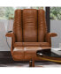 Massaging Multi-Position Recliner And Ottoman With Wrapped Base