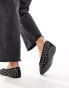 Mango studded ballet pump in black